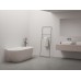 Vonia Freedom Wall II Tec 170x87, laisvai pastatoma, Alabaster Pink/balta, sifono dangtelis baltos/juodos/chromo spalvos