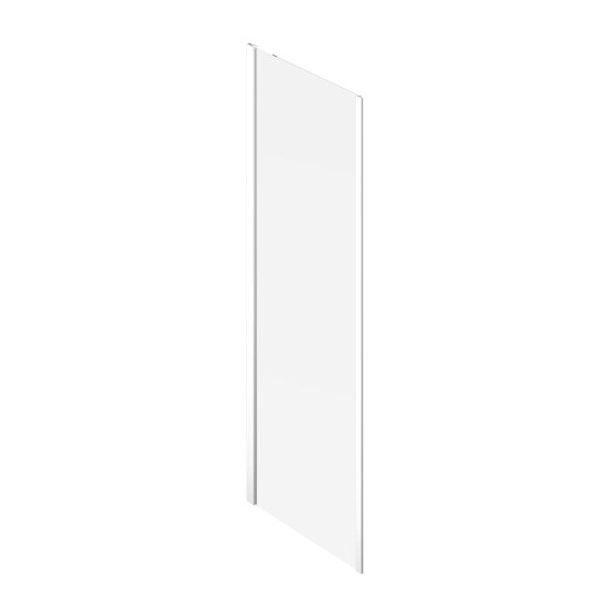 NPSS 100, balta matinė+stiklas Transparent