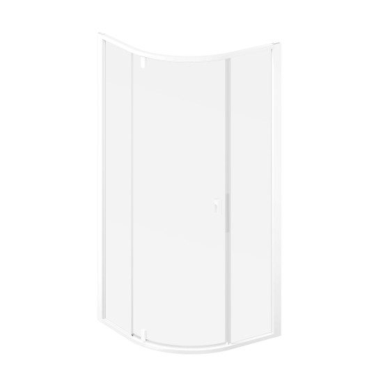 NSKK3 90x90, balta matinė+stiklas Transparent