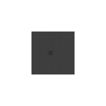 Dušo padėklas Slate Pro 80x80 matinės juodos