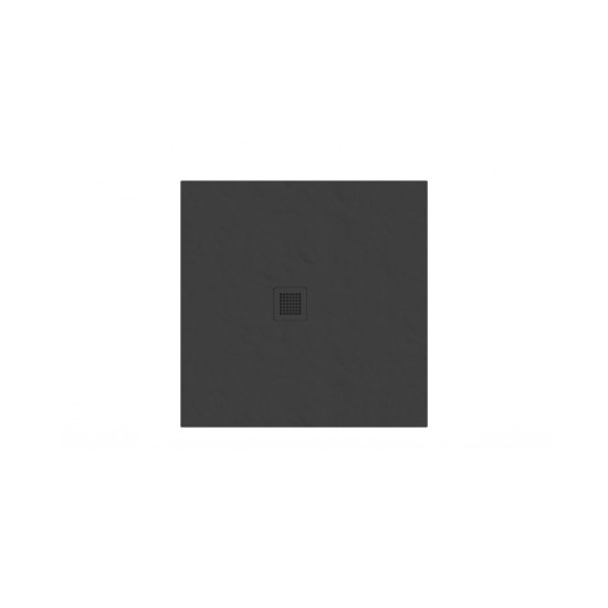 Dušo padėklas Slate Pro 90x90 matinės juodos