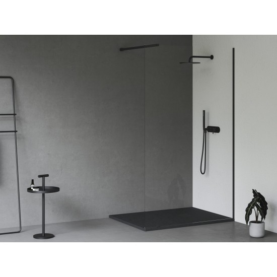 Dušo padėklas Slate Pro 100x80 matinės juodos