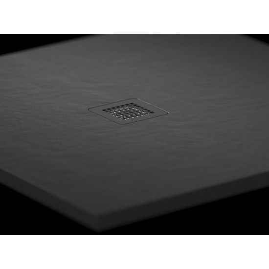 Dušo padėklas Slate Pro 100x90 matinės juodos