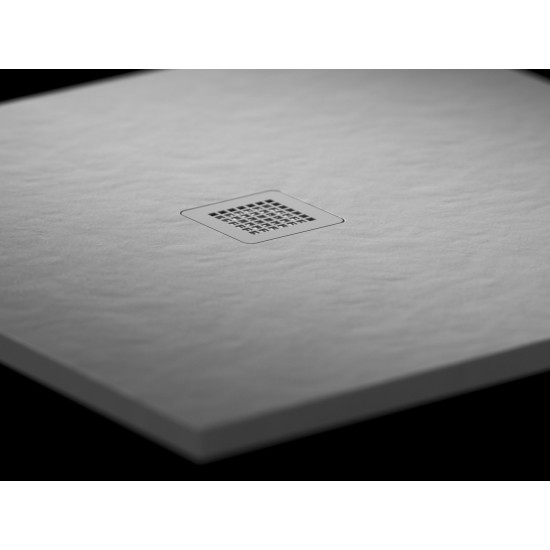 Dušo padėklas Slate Pro 90x90 Smoke Grey