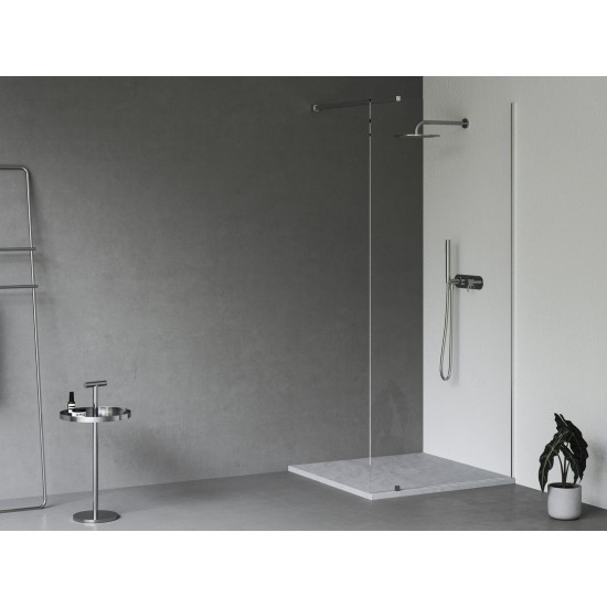 Dušo padėklas Slate Pro 90x90 Smoke Grey