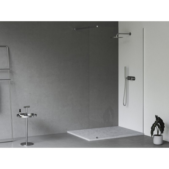 Dušo padėklas Slate Pro 100x80 Smoke Grey