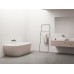Vonia Freedom Wall Tec 170x87, laisvai pastatoma, Alabaster Pink/balta, sifono dangtelis baltos/juodos/chromo spalvos