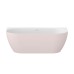 Vonia Freedom Wall Tec 170x87, laisvai pastatoma, Alabaster Pink/balta, sifono dangtelis baltos/juodos/chromo spalvos