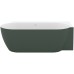 Vonia Freedom Corner II Tec 175x86 D, laisvai pastatoma, Grey Green/balta, sifono dangtelis baltos/juodos/chromo spalvos