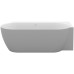Vonia Freedom Corner II Tec 175x86 D, laisvai pastatoma, Smoke Grey/balta, sifono dangtelis baltos/juodos/chromo spalvos