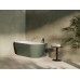 Vonia Freedom Corner II Tec 175x86 K, laisvai pastatoma, Grey Green/balta, sifono dangtelis baltos/juodos/chromo spalvos