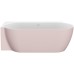 Vonia Freedom Corner II Tec 175x86 K, laisvai pastatoma, Alabaster Pink/balta, sifono dangtelis baltos/juodos/chromo spalvos