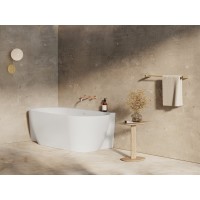 Vonia Freedom Corner II Tec 175x86 K, laisvai pastatoma, matinis balta/balta, sifono dangtelis baltos/juodos/chromo spalvos