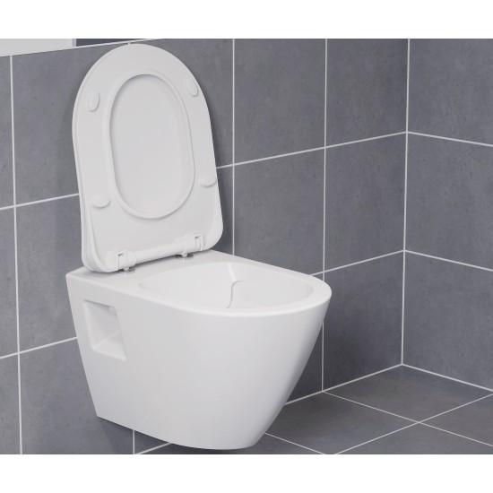 WC Endo RimOff pakabinamas tualetas, balta