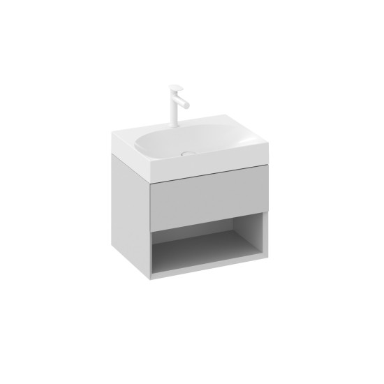 SD Lite 60 spintelė po praustuvu Smoke Grey