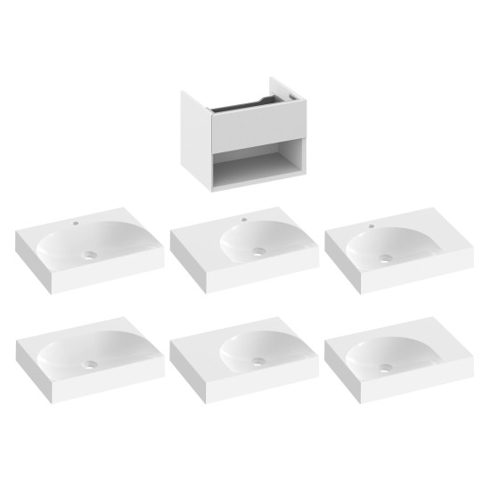 SD Lite 60 spintelė po praustuvu Smoke Grey