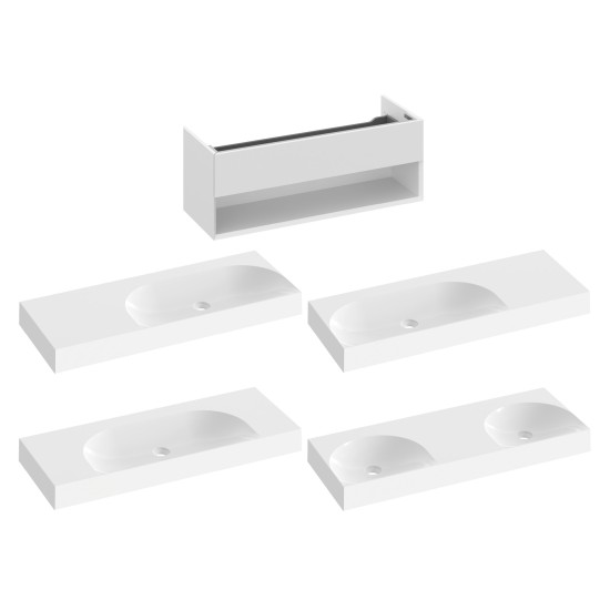 SD Lite 120 spintelė po praustuvu balta