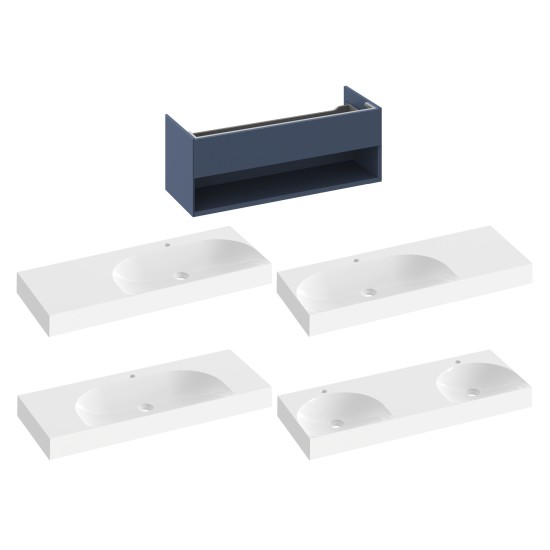 SD Lite 120 spintelė po praustuvu Deepsea Blue