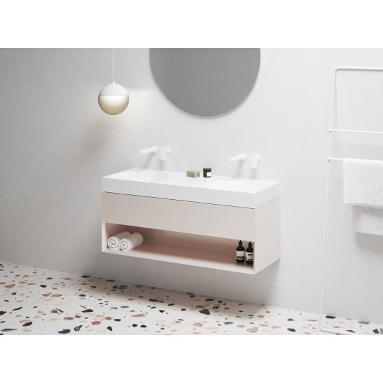 SD Lite 120 spintelė po praustuvu Alabaster Pink