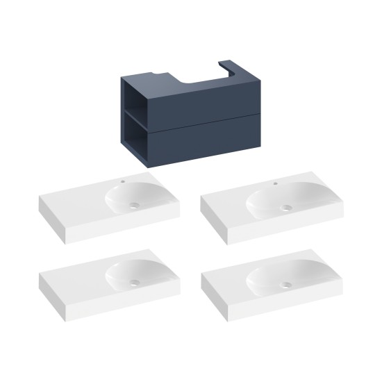 SD Lite 80 K spintelė po praustuvu Deepsea Blue