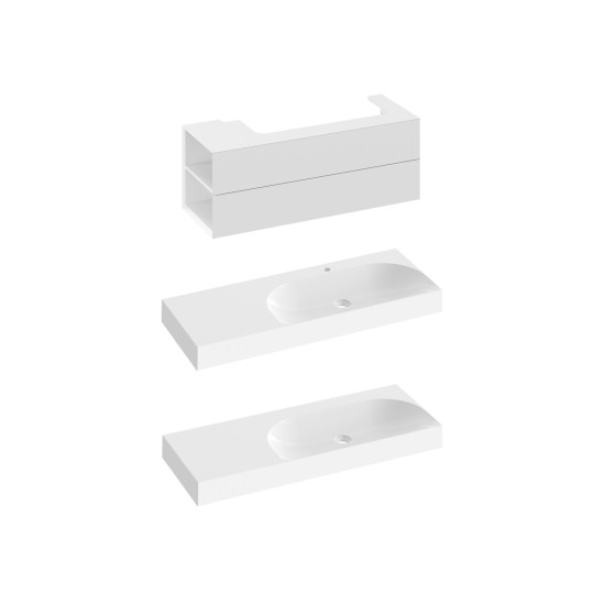 SD Lite 120 K spintelė po praustuvu balta