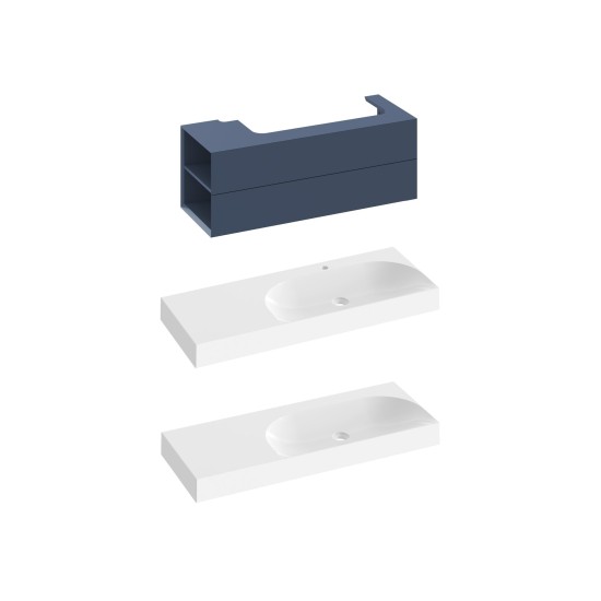 SD Lite 120 K spintelė po praustuvu Deepsea Blue