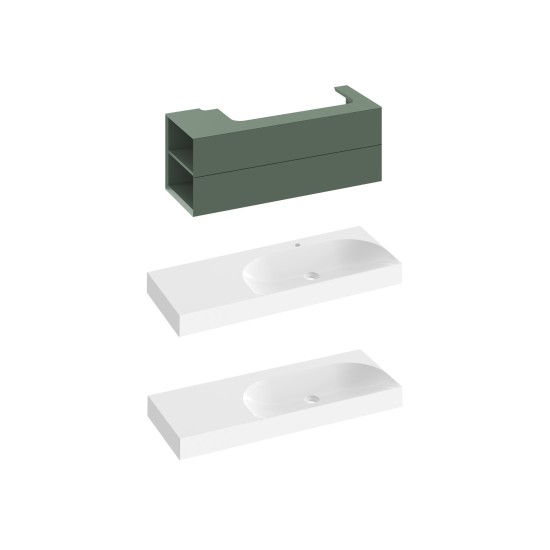 SD Lite 120 K spintelė po praustuvu Grey Green
