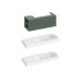 SD Lite 120 K spintelė po praustuvu Grey Green