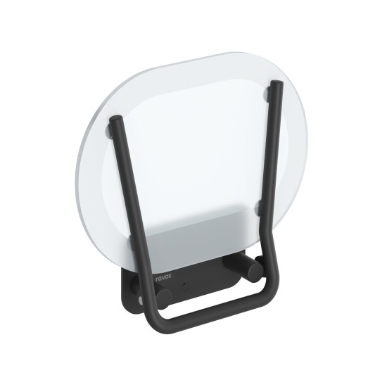 Dušo sėdynė Chrome, juoda/clear