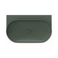 Keraminis praustuvas Yard 80, be angos maišytuvui, Grey Green