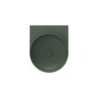Keraminis praustuvas Yard 40, be angos maišytuvui, Grey Green