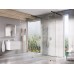 Walk-In Free Set 140, juoda+stiklas Transparent