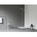 Walk-In Wall Set 80, balta matinė+stiklas Transparent