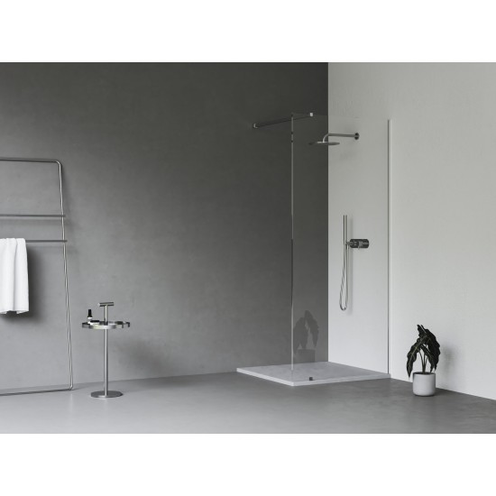 Walk-In Wall Set 90, chromas+stiklas Transparent