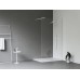 Walk-In Wall Set 100, balta matinė+stiklas Transparent