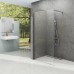 Walk-In Wall Set 110, chromas+stiklas Transparent