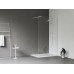 Walk-In Wall Set 120, balta matinė+stiklas Transparent