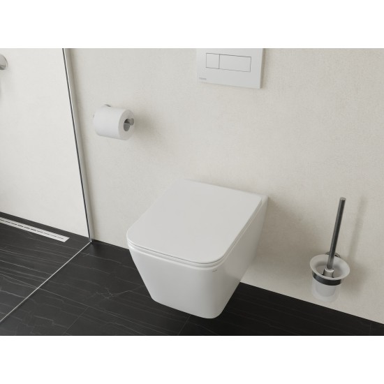 WC Classic II/Natural RimOff set, pakabinamas ant sienos, baltas