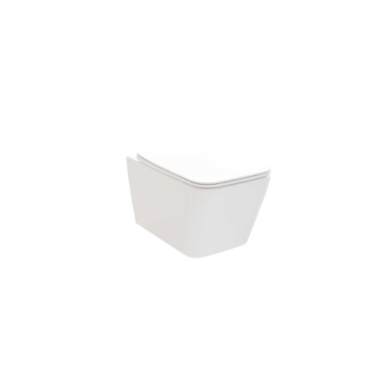 WC Classic II/Natural RimOff set, pakabinamas ant sienos, baltas