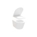 WC Flow RimOff set, pakabinamas ant sienos, baltas