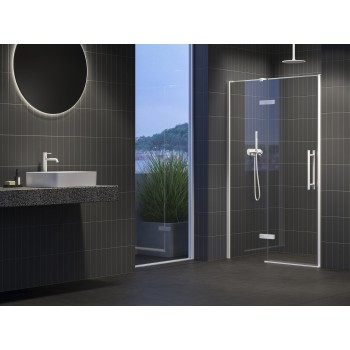 COSD2-110, baltas matinis+stiklas Transparent COSD2-110, baltas matinis+stiklas Transparent