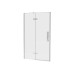 COSD2-110, baltas matinis+stiklas Transparent