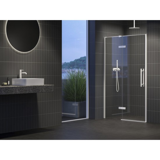 COSD2-120, baltas matinis+stiklas Transparent