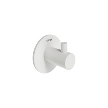 KN 111.10WHM Lipnus kabliukas, matinės baltos spalvos KN 111.10WHM Lipnus kabliukas, matinės baltos spalvos