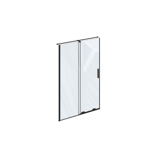 RODP2 110, juodas+stiklas Transparent