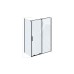 ROPS 100, juodas+stiklas Transparent
