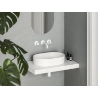 Keraminis praustuvas Ceramic Slim O 55, baltas matinis