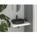 Keraminis praustuvas Ceramic Slim Shelf O 55, matinės juodos