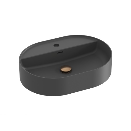 Keraminis praustuvas Ceramic Slim Shelf O 55, antracitas