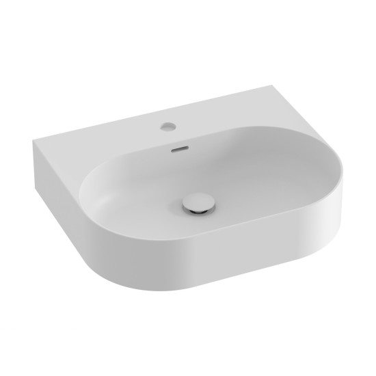Keraminis praustuvas Ceramic Slim Wall O 55 N, baltas matinis